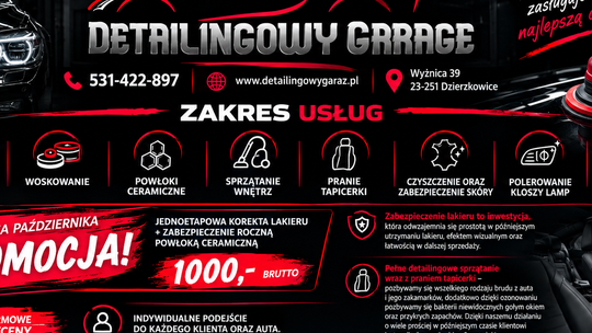 Dlaczego warto zadbać o auto przed zimą? Odkryj profesjonalny detailing w Detailingowy Garage