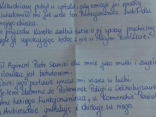 7-letnia dziewczynka zadławiła się cukierkiem. Z pomocą ruszył dzielnicowy