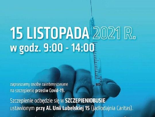 Akcja szczepień przeciwko Covid-19 osób z problemem bezdomności