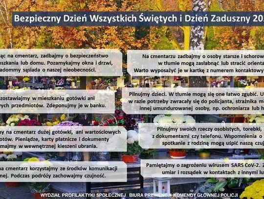 Bezpieczny Dzień Wszystkich Świętych i Dzień Zaduszny 2021