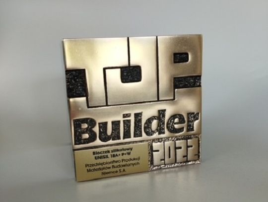 Bloczek silikatowy z PPMB Niemce z nagrodą Top Builder