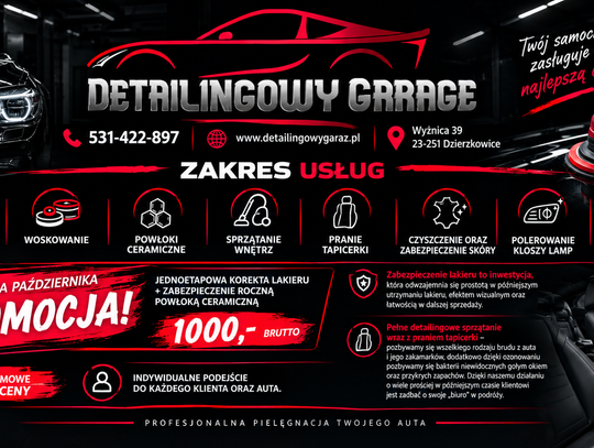 Dlaczego warto zadbać o auto przed zimą? Odkryj profesjonalny detailing w Detailingowy Garage