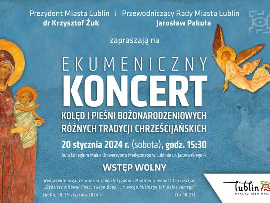 Ekumeniczny koncert kolęd i pieśni bożonarodzeniowych różnych tradycji chrześcijańskich