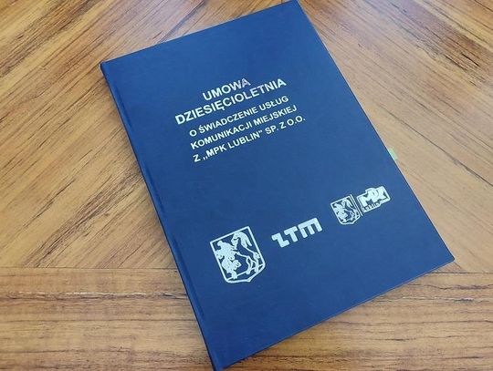  Gmina Lublin podpisała z miejskim przewoźnikiem MPK Lublin - Spółka z o.o. nową umowę powierzenia usług transportowych *