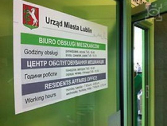Informacja dla klientów Urzędu Miasta Lublin*