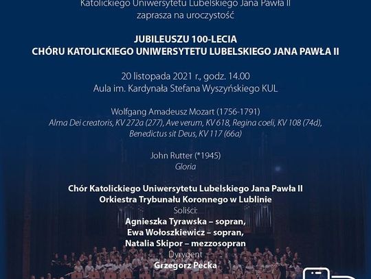 Jubileusz 100-lecia Chóru KUL