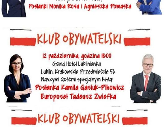KLub Obywatelski Lublin - najbliższe spotkania