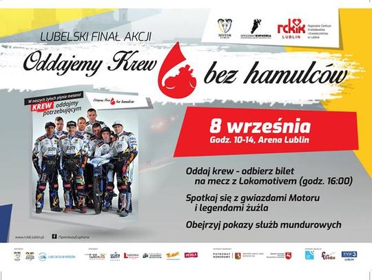 KM Cross Lublin zaprasza do oddawania krwi. Jedziemy do finału. Faza Play-Off dla Speed Car Motor Lublin oraz finał akcji “Oddajemy krew bez hamulców”