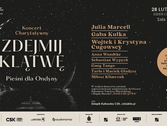 Koncert charytatywny   „Zdejmij klątwę - Pieśni dla Ondyny”