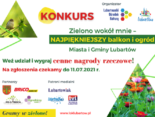 Konkurs „Zielono wokół mnie – najpiękniejszy balkon i ogród”!