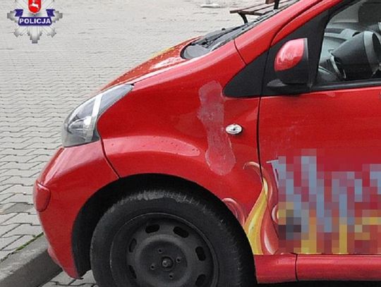 Łęczna: Pijani wandale zniszczyli samochód