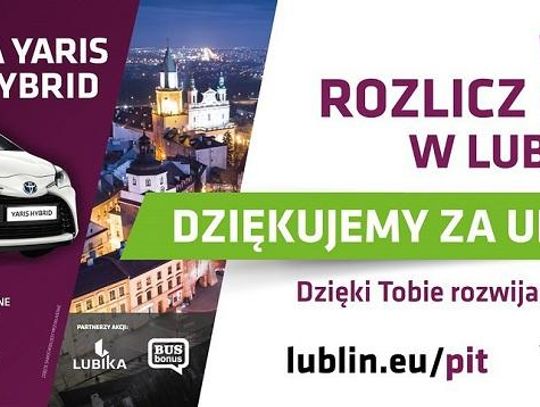 Losowanie nagród w loterii Rozlicz PIT w Lublinie