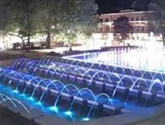 Lubelska fontanna w sierpniu