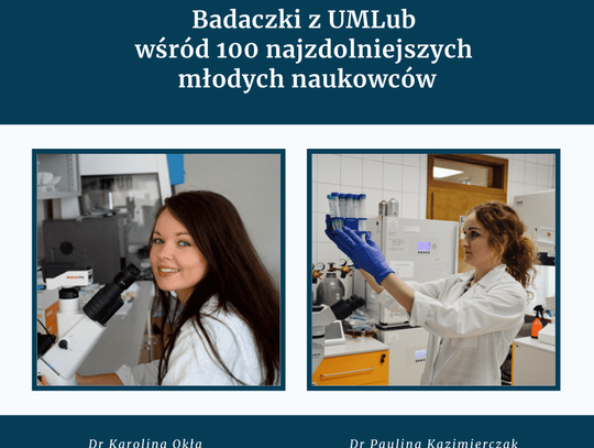 Lubelskie badaczki na liście 100 najzdolniejszych młodych naukowców