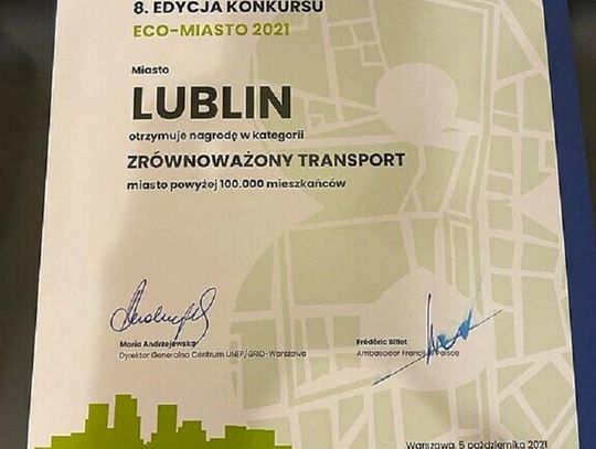  Lublin po raz kolejny z tytułem Eco-Miasto
