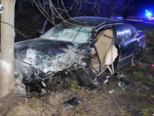 Lublin: Zamość: Nadmierna prędkość przyczyną wypadku