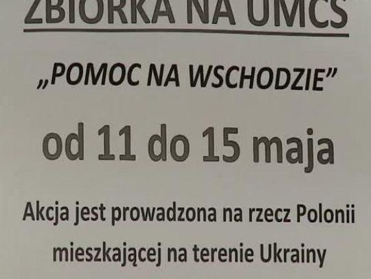 Na UMCS pomagają Polakom ze Wschodu