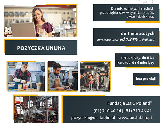 Nawet milion złotych na inwestycje dla lubelskich przedsiębiorstw*