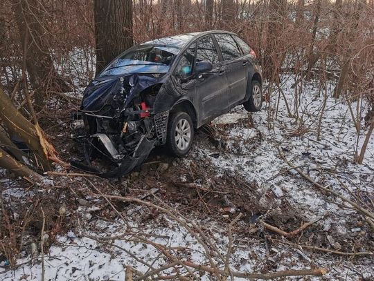 Nietrzeźwa 42-latka wjechała do rowu. Przewoziła trójkę dzieci