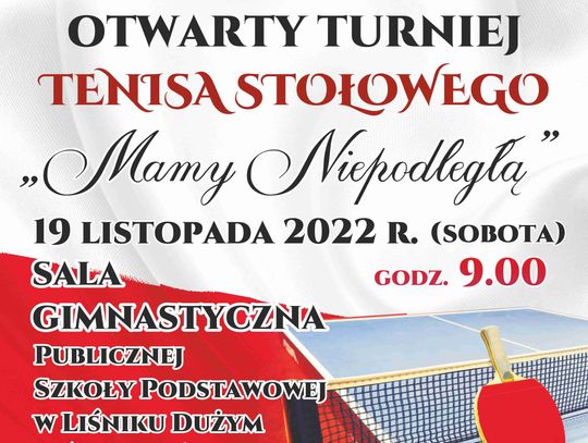 Otwarty Turniej Tenisa Stołowego „Mamy Niepodległą”