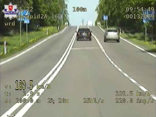 Pędził BMW 189 km/h na DK-17