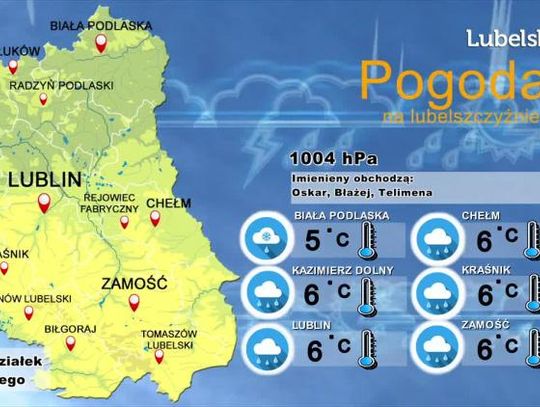 Pogoda na Lubelszczyźnie - 1, 2, 3 lutego