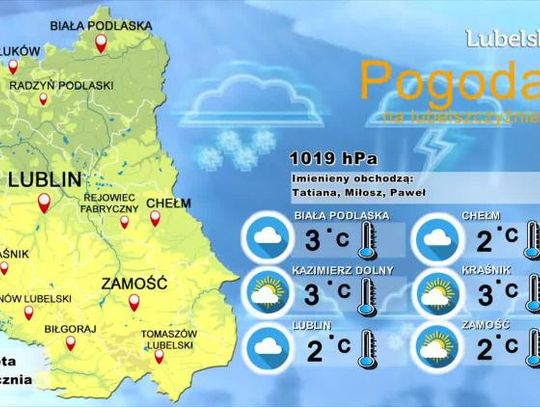 Pogoda na Lubelszczyźnie, 25 - 27 stycznia