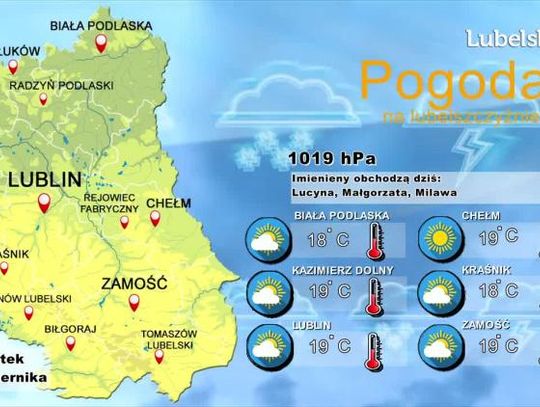 Pogoda na Lubelszczyźnie - Czwartek, 17 października 