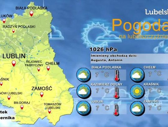 Pogoda na Lubelszczyźnie - Czwartek, 31 października 