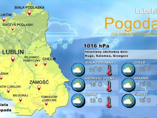 Pogoda na Lubelszczyźnie - Niedziela, 17 listopada