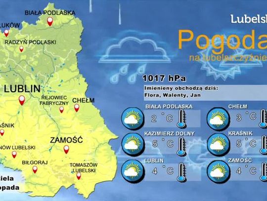 Pogoda na Lubelszczyźnie -Niedziela, 24 listopada