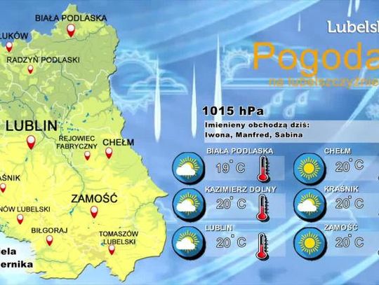 Pogoda na Lubelszczyźnie, Niedziela 27 października 