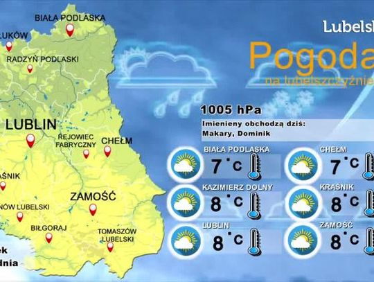 Pogoda na Lubelszczyźnie - Piątek, 20 grudnia