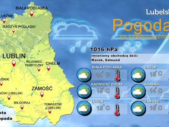 Pogoda na Lubelszczyźnie - Sobota, 16 listopada