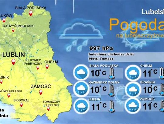 Pogoda na Lubelszczyźnie - Sobota, 21 grudnia