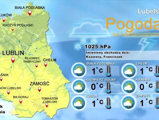 Pogoda na Lubelszczyźnie - Wtorek, 3 grudnia