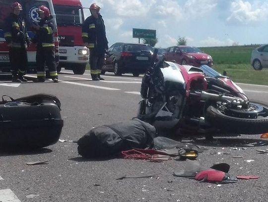 Policja informuje. Krasnystaw: Zderzenie z motocyklistą