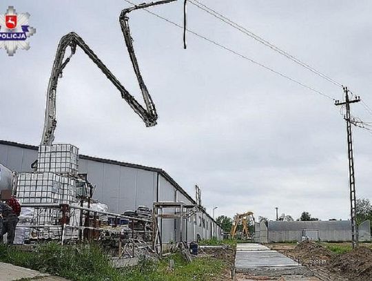 Policja informuje. Ryki: Nieszczęśliwy wypadek podczas wylewania betonu
