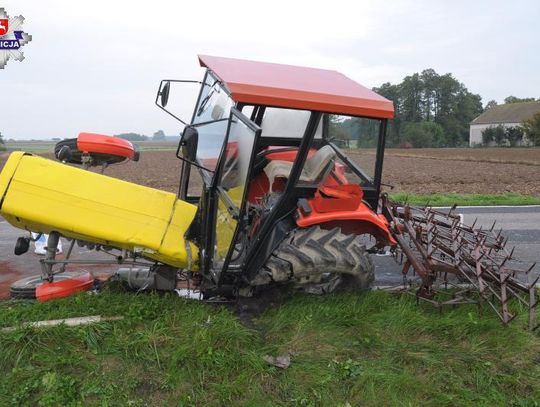 Policja: Nie zauważył traktora