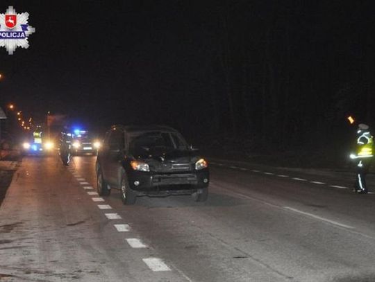 Policja ostrzega. Kraśnik: Śmiertelny wypadek z udziałem pieszego na DK-19