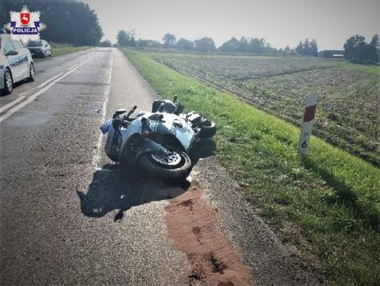 Policja ostrzega. Opole Lubelskie: Śmiertelny wypadek motocyklisty