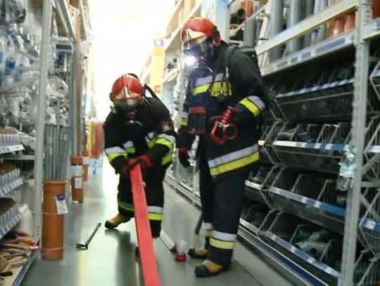 Pożar w jednym z kraśnickich supermarketów.