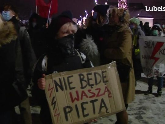 Protest przeciwko wyrokowi TK. Strajk kobiet - Lublin, 28.01.2021