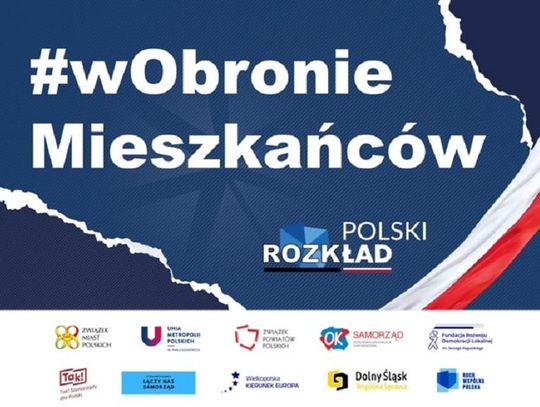 Protest samorządowców pod hasłem #wObronieMieszkańców