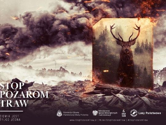 Przez weekend 10-11 kwietnia odnotowano w Polsce 1548 pożarów traw!