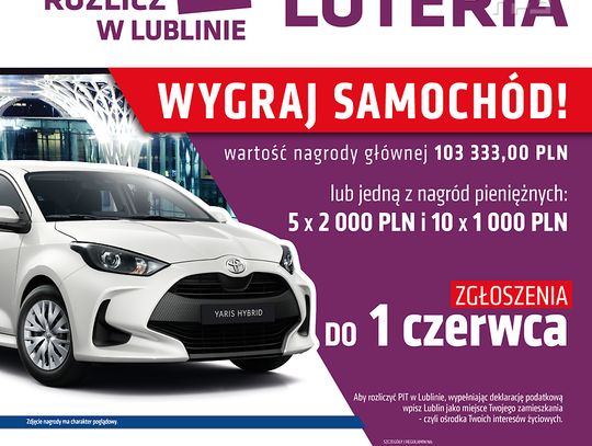 Rozliczasz PIT w Lublinie? Weź udział w loterii z nagrodami