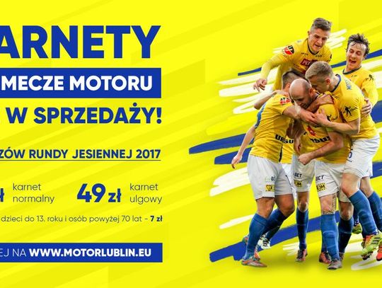 Ruszyła internetowa sprzedaż karnetów na domowe mecze Motoru Lublin w rundzie jesiennej sezonu 2017/2018!