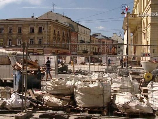 Stare miasto w Lublinie ciągle w remontach.