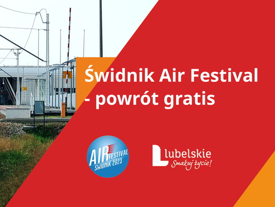 Świdnik Air Festival - powrót pociągiem gratis