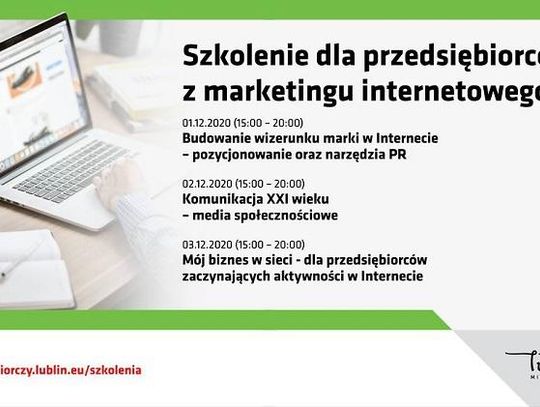 Szkolenia online dla lubelskich przedsiębiorców*